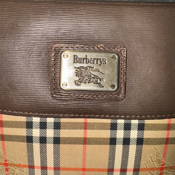 Burberry Vintage 1990s Haymarket Check Clutch Bag - Picture 2 of 16